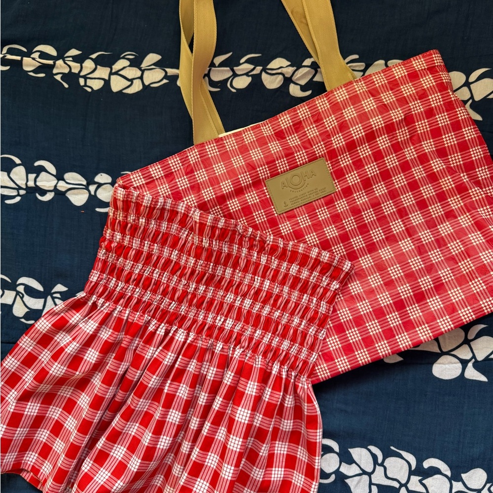 Matching Red Palaka Set